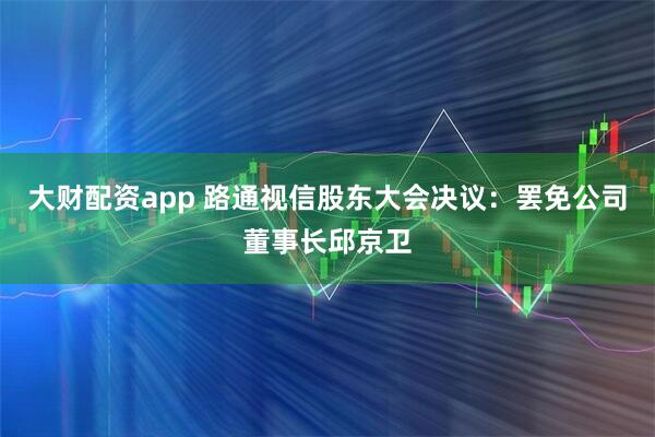 大财配资app 路通视信股东大会决议:罢免公司董事长邱京卫